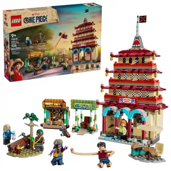 LEGO komplekts One Piece Arlong Park 75638 — 926 gab., 5 minifigūras, ieteicamais vecums 9+, detalizēta ainava