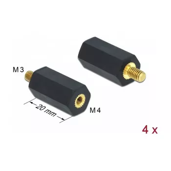Montāžas komplekts DeLOCK 60242 melns plastmasa