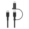 USB kabelis Belkin BoostCharge Pro 1,5 m USB C USB C/Lightning Melns
