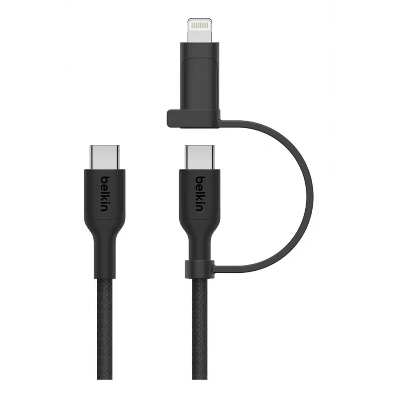 USB kabelis Belkin BoostCharge Pro 1,5 m USB C USB C/Lightning Melns