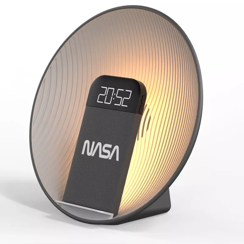 NASA SPC600 Bluetooth skaļrunis / modinātājpulkstenis / bezvadu lādētājs
