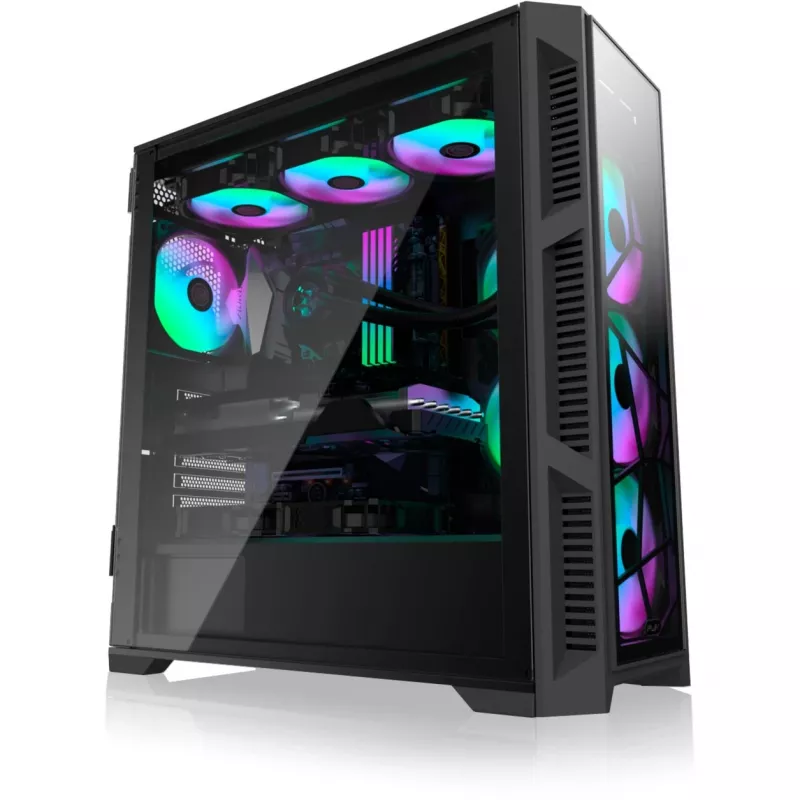 PONOS Ultra, Midi Tower, dators, melns, ATX, EATX, micro ATX, Mini-ITX, SPCC, korpuss