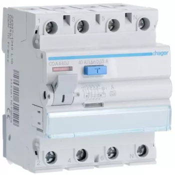 Elektrosadales skapja piederums Hager CDA440J montāžai un aizsardzībai