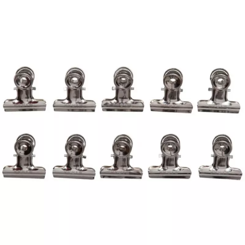 MAUL metāla dokumentu skava, Krāsa: niķelis, Platums: 30 mm Saspiešanas platums: 10 mm, pašapkalpošanās iepakojums (21730-96)