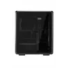 Datora midi tornis Cooler Master MasterFrame 500 Mesh — Melns ar caurspīdīgu sānu, atbalsta ATX/EATX, 2x200mm priekšā, 1x120mm aizmugurē