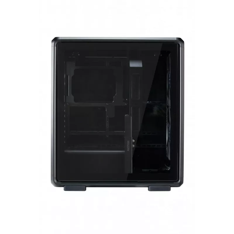 Datora midi tornis Cooler Master MasterFrame 500 Mesh — Melns ar caurspīdīgu sānu, atbalsta ATX/EATX, 2x200mm priekšā, 1x120mm aizmugurē