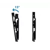 Sienas TV stiprinājums ESPERANZA ERW010 14–50 collu (35,6–127 cm) televizoriem, noliece 15°, VESA 75x75–200x200, maks. slodze 25 kg, melns