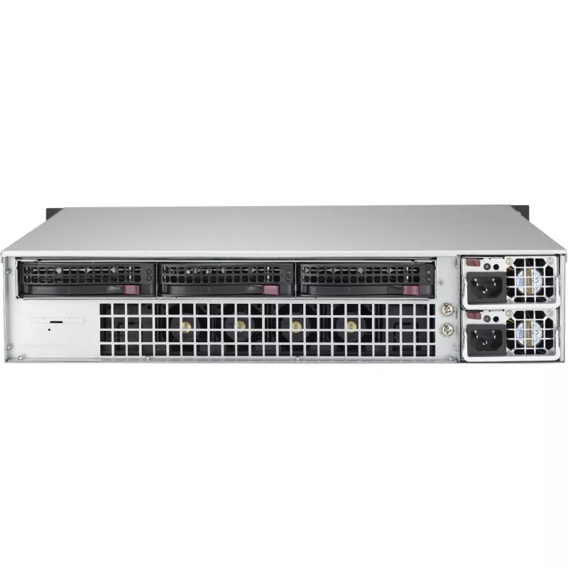 Super Micro Supermicro SC823M TQC-R802LPB - plaukta - montējams plauktā - 2U - uzlabots, paplašināts ATX - SATA/SAS - karstās nomaiņas 800 W - melns (CSE-823MTQC-R802LPB)