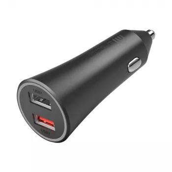 Xiaomi 37 W divu portu auto lādētājs melns, melns
