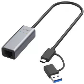 Ethernet adapteris ALLNET ALL-NC-2.5G-USBC_A USB 3.0 Type-C & Type-A 2,5 Gbps Multi‑Gigabit LAN