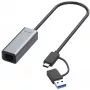 Ethernet adapteris ALLNET ALL-NC-2.5G-USBC_A USB 3.0 Type-C & Type-A 2,5 Gbps Multi‑Gigabit LAN