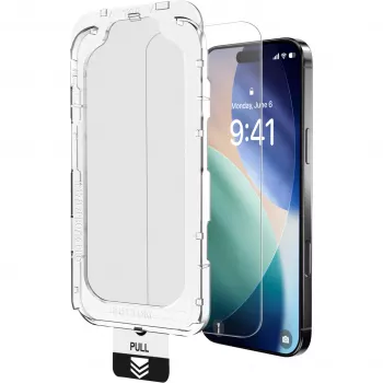 NEVOGLASS, Ekrāna aizsargs Caurspīdīgs, iPhone 17 Air, ar Easy App