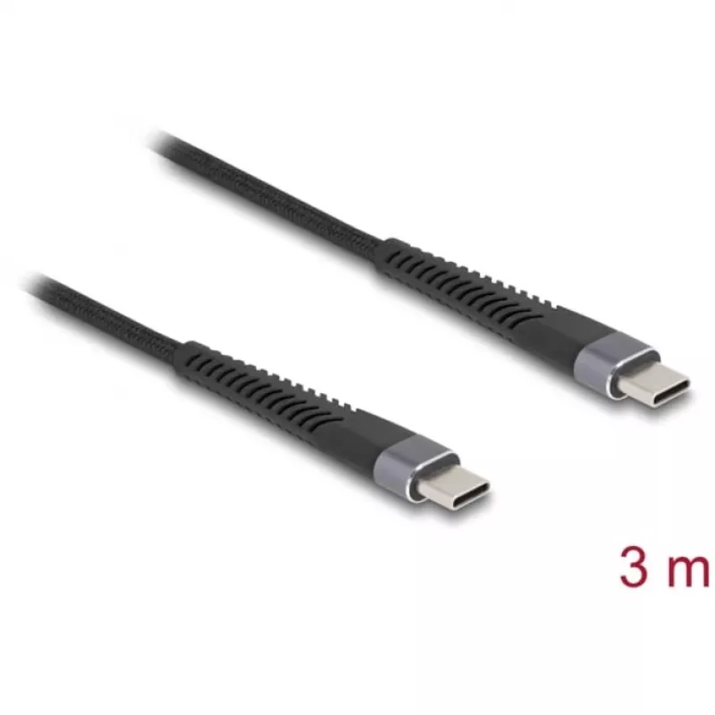 USB kabelis DeLOCK 81126 USB 2.0 3 m USB C melns