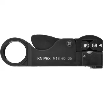 Knipex 16 60 05 kabeļu noņēmējs, melns
