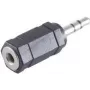 ShiverPeaks BS57016 vadu savienotājs 3,5 mm melns vīrišķais/sievišķais