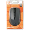 Bezvadu optiskā pele DEFENDER MM-935 RF, piemērota abām rokām, 1600 DPI, pelēka, USB uztvērējs, AAA baterijas