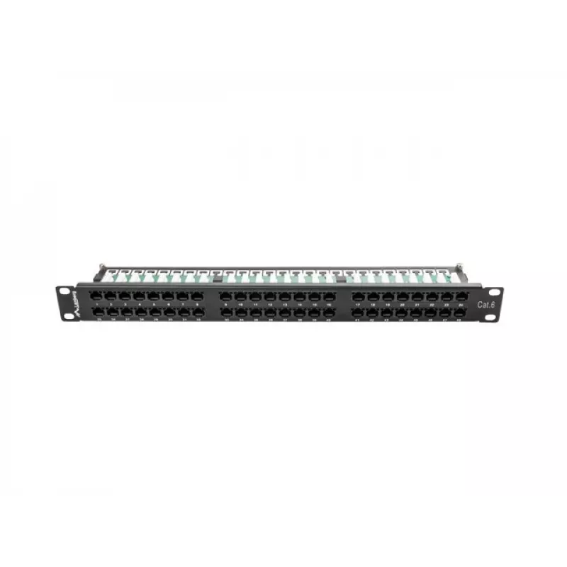 Lanberg PPU6-1048-B - Sadales panelis - 1U - 19 inch