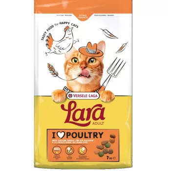 VERSELE-LAGA Lara Adult Turkey with chicken - sausā kaķu barība - 7 kg