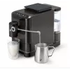 Espresso kafijas automāts Tchibo Esperto2 Milk melns — integrēts piena putotājs, galda virsmas automātiskais espresso kafijas automāts