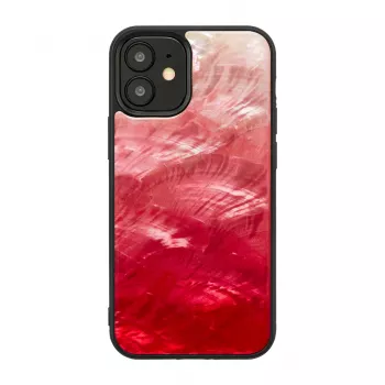 Aizsargājošs tālruņa maciņš iKins Apple iPhone 12 mini — Pink Lake ar melniem akcentiem