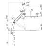Monitora stiprinājums LogiLink BP0040 81.3 cm (32 collas) Galda Alumīnijs
