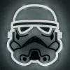 Pie sienas stiprināms LED neona gaismeklis Paladone Stormtrooper modelis PP14595SWVN, dekoratīvs Zvaigžņu karu apgaismojums