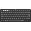 Logitech Pebble Keys 2 K380s - Tastatūra - Bezvadu - Bluetooth LE - QWERTY - Ziemeļvalstu (dāņu/somu/norvēģu/zviedru) - toņu grafīta (920-011879)
