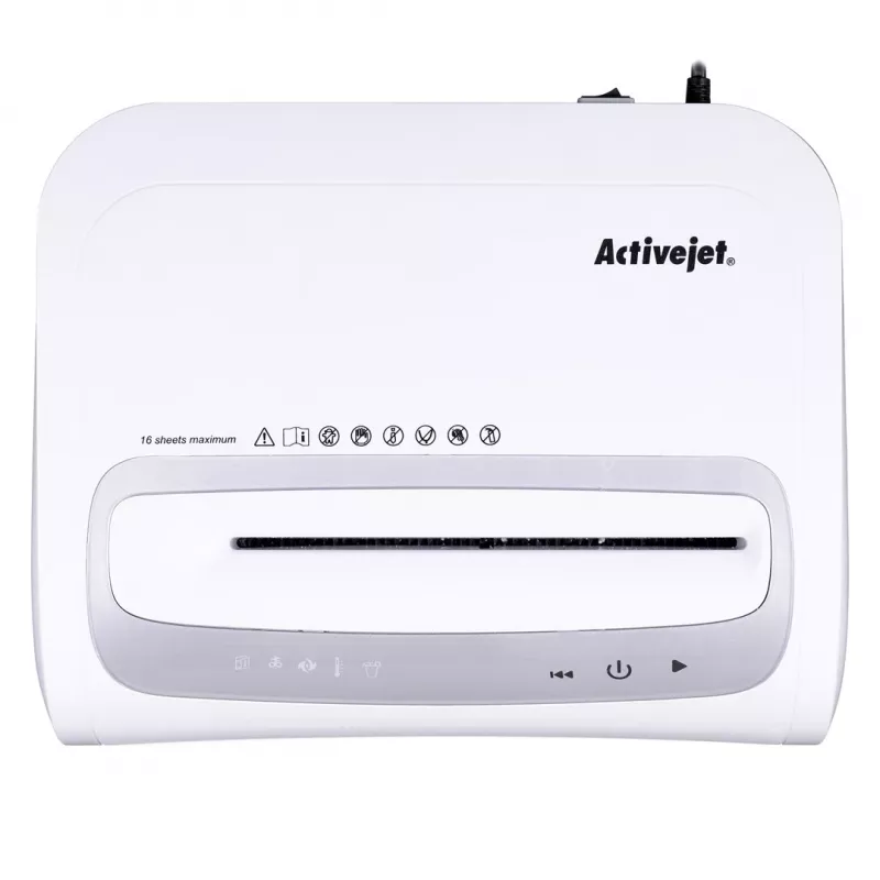 Šķeldotājs Activejet ASH-1602M, P-5, 28 l, 2x14 mm smalcinājums, balts