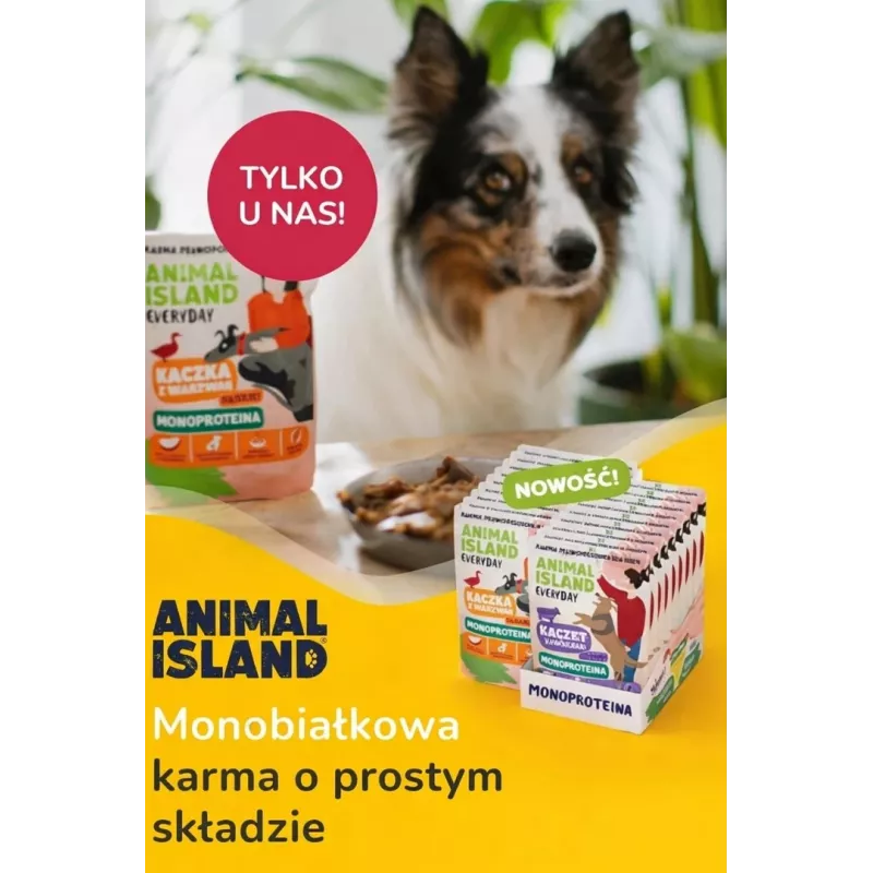 ANIMAL ISLAND Monoproteīns teļa gaļa/pīle/tītars suņu barība 9×300g