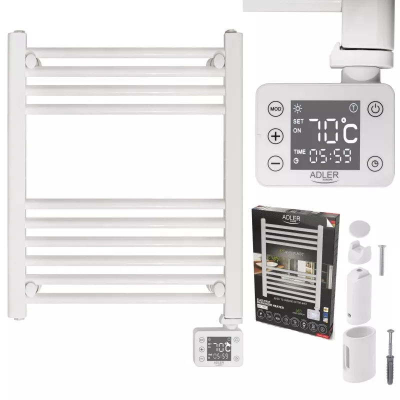 LED elektriskais vannas istabas radiators | AD 7823 | Radiators | 400 W | Balts | IP24