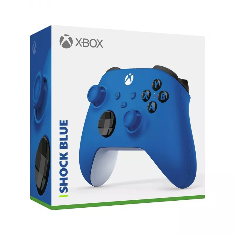 Microsoft Xbox bezvadu kontrolieris zils, balts Bluetooth/USB spēļu kontrolieris analogs/digitāls Android, PC, Xbox One, Xbox One S, Xbox One X, Xbox Series S, Xbox Series X, iOS