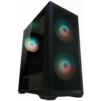 LC-Power korpuss Midi ATX Gaming 717B - Meshwork_L Dark - bez barošanas bloka - Korpuss - ATX