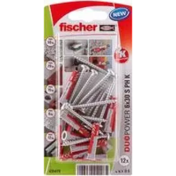 Fischer DuoPower 6 x 30 S PH K NV dībelis 30 mm 535479 1 komplekts (535479)
