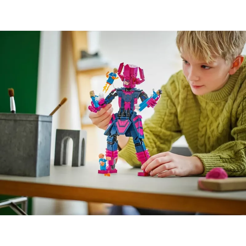 LEGO konstruktors Marvel Super Heroes 76316 — Fantastiskais četrinieks: Galactus minifigūru komplekts, 427 detaļas, 4 minifigūras, vecumam 9+
