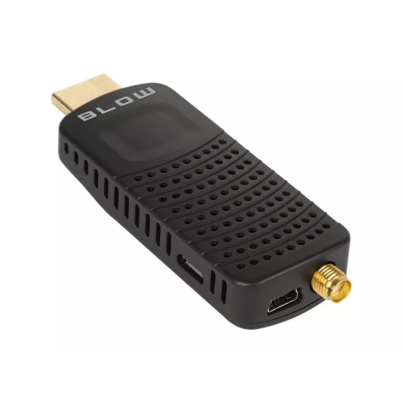 DVB-T2 uztvērējs BLOW 7000FHD MINI H.265 — kompakts virszemes TV uztvērējs, HDMI, USB, S/PDIF, audio L/R, teleteksts