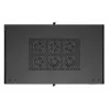19 collu statīva skapis LANBERG 22U 600x1000 mm, melns, stikla priekšējās un aizmugurējās durvis