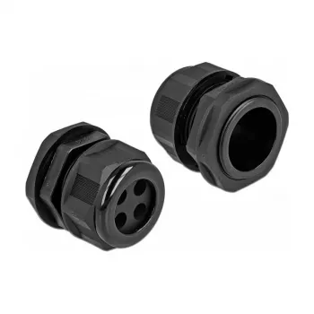 Kabeļa blīvslēgs DeLOCK 60383 Melna plastmasa 2 gab.