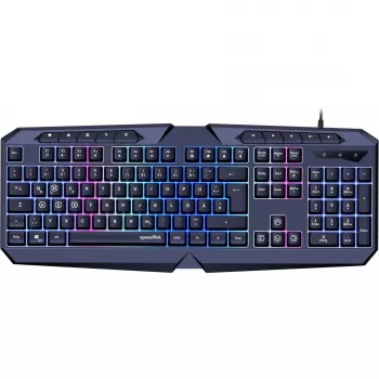 Klaviatūra SPEEDLINK LUDICIUM Spēļu USB QWERTZ Vācu Melna