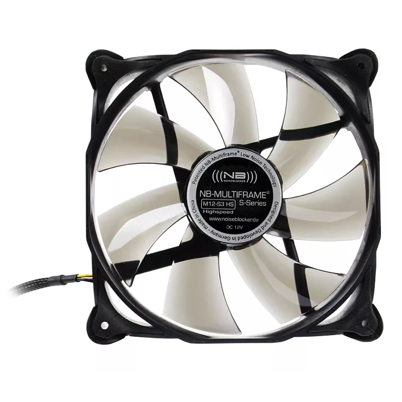 Noiseblocker Multiframe S-Series M12-3 korpusa ventilators, 120 mm
