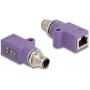 DeLOCK 60669 kabeļu savienotāju adapteris M12 RJ45 violets