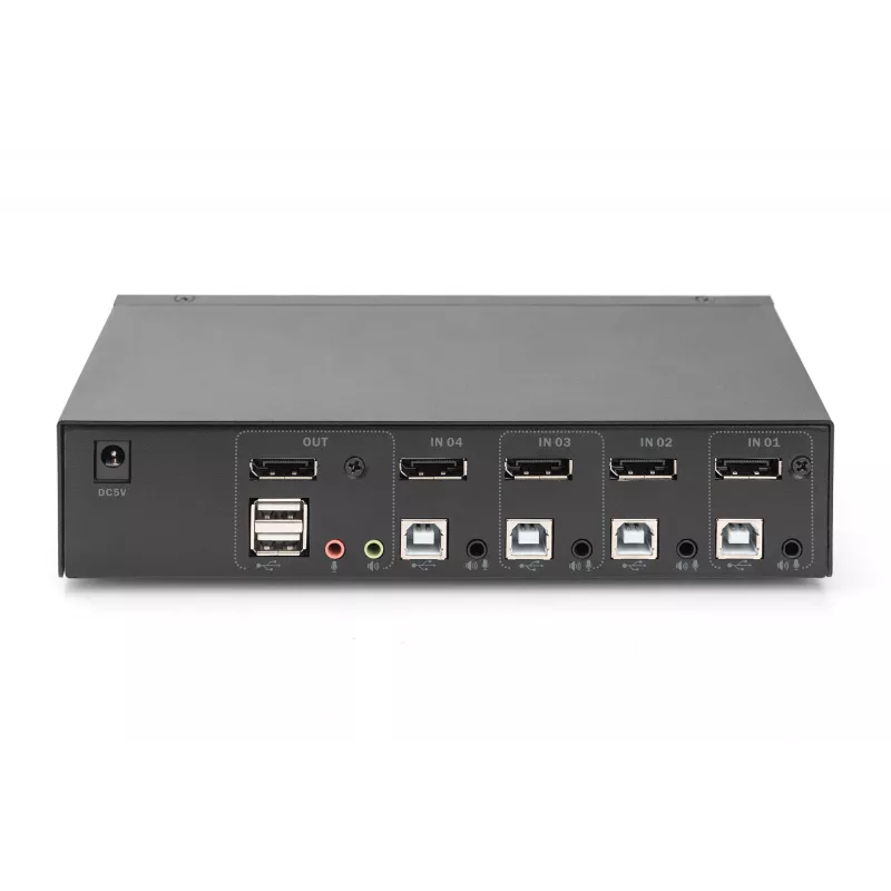 KVM slēdzis Digitus DS-12891 4x1 DP USB 4K Ultra HD