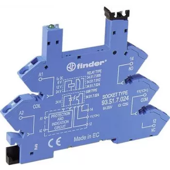 Finder 93.51.8.240 releja ligzda, piemērota sērijai: 34. sērija 34.51, 34.81 (G x P x A) 93.6 x 6.2 x 76 mm 1 gab. (93.51.8.240)