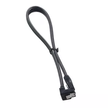 ModMesh leņķa SATA 3 kabelis 30cm - ogleklis - Kabelis - Digitālais/Datu (CM-CAB-RSAT-N30KC-R)