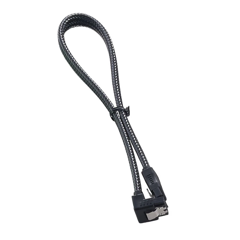 ModMesh leņķa SATA 3 kabelis 30cm - ogleklis - Kabelis - Digitālais/Datu (CM-CAB-RSAT-N30KC-R)