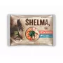 Mitrā kaķu barība SHELMA ar lasi un mencu mērcē, 4 x 85 g paciņas, 81% mitrums, 10% olbaltumvielas