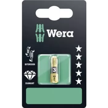 Wera Bit PZD3 L.25mm 1/4 6KT C6,3 BiTors. diamantb. Karte m. 1 gab. 855/1 BDC SB (05073338001)