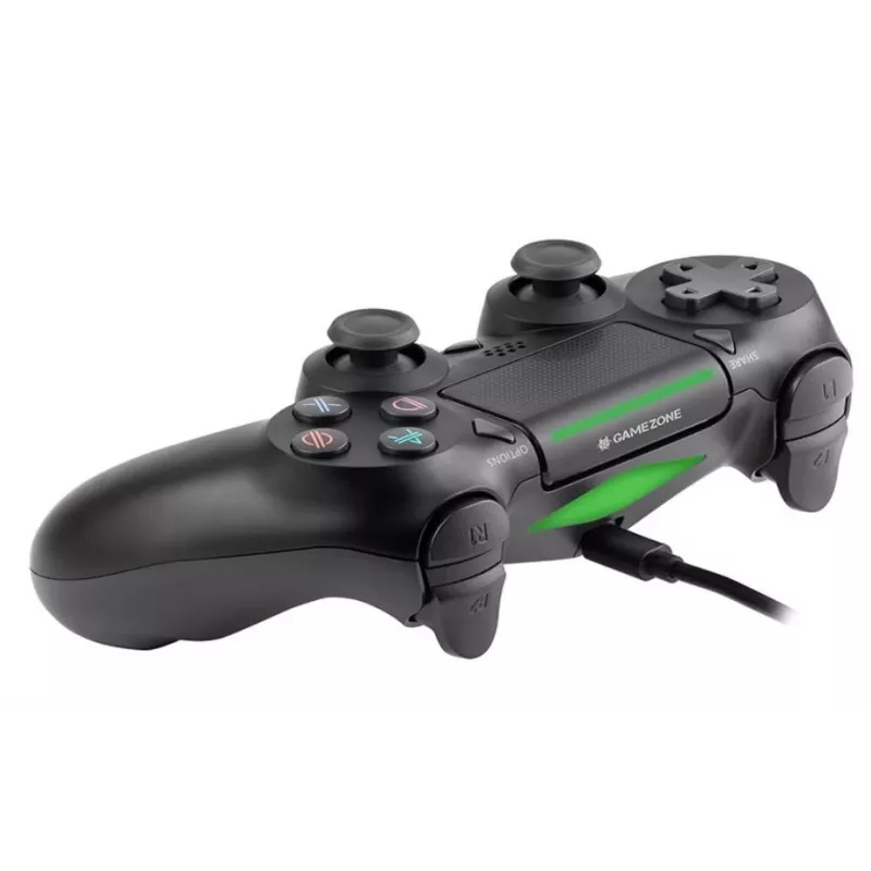 Vadu spēļu kontrolieris TRACER SHOGUN PRO Melns — 16 pogas, analogais/ciparu, 1,5 m kabelis, vibrācija, PC/PS4/PS3