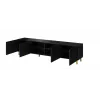 Cama RTV skapis PAFOS 200x42x52 melns matēts