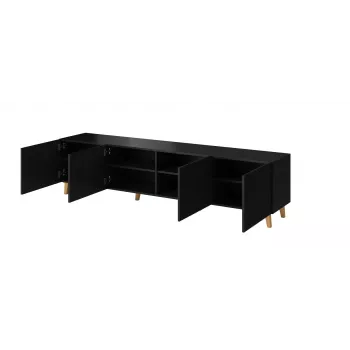 Cama RTV skapis PAFOS 200x42x52 melns matēts