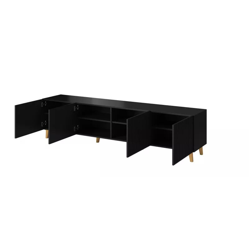 Cama RTV skapis PAFOS 200x42x52 melns matēts